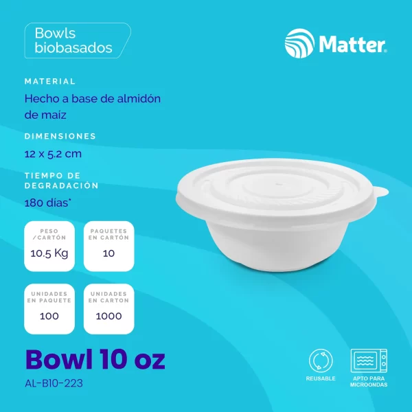 Bowl 10 oz - Almidón de Maíz - Imagen 2