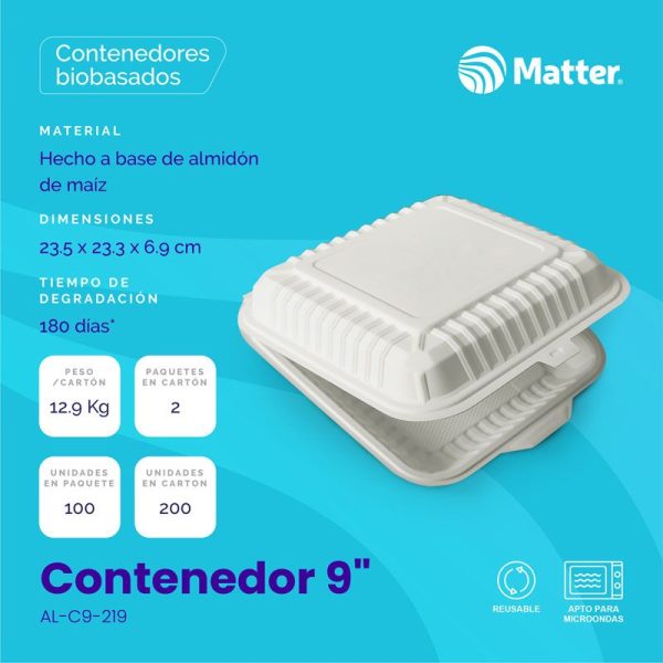 Contenedor 9" -  Almidón de Maíz - Imagen 2