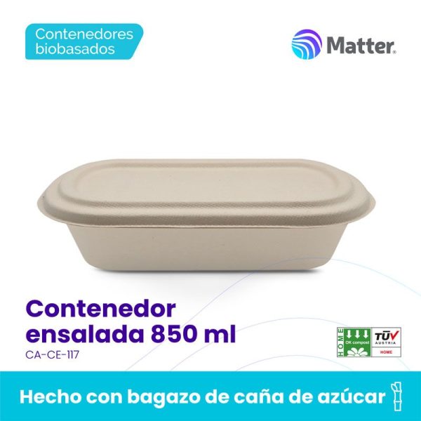 Contenedor ensalada 850 ml