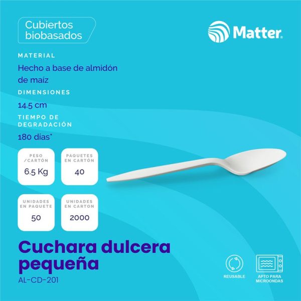 Cuchara dulcera pequeña - almidon de maiz - Imagen 2