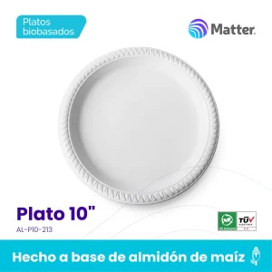 Plato 10" - almidon de maiz
