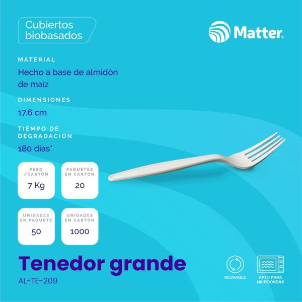 Tenedor Grande - Almidon de Maíz - Imagen 2
