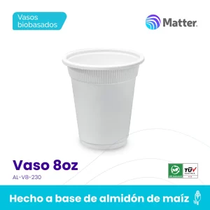 Vaso 8 oz Almidon de Maiz