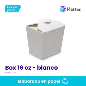 Box 16 oz - blanco