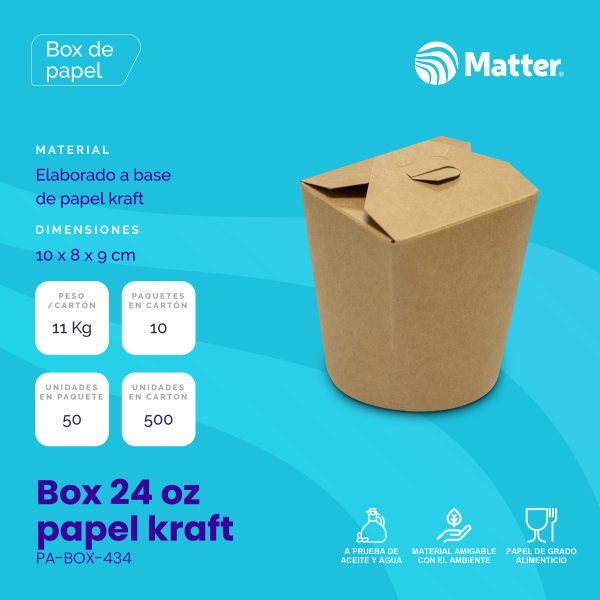 Box 24 oz - Papel Kraft - Imagen 2